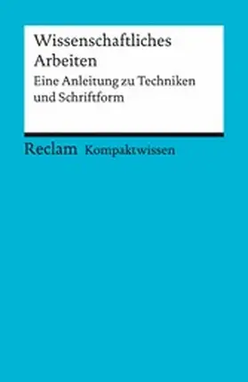 May |  Wissenschaftliches Arbeiten. Eine Anleitung zu Techniken und Schriftform | eBook | Sack Fachmedien