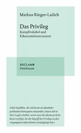 Rieger-Ladich | Das Privileg | E-Book | sack.de