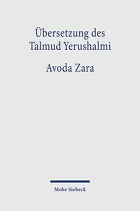 Schäfer / Neusner / Hengel |  Übersetzung des Talmud Yerushalmi | Buch |  Sack Fachmedien