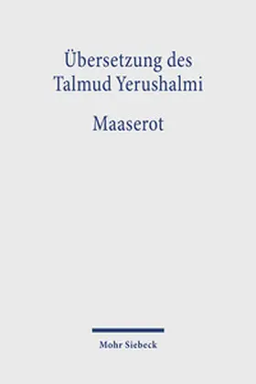 Hengel / Neusner / Schäfer |  Übersetzung des Talmud Yerushalmi | Buch |  Sack Fachmedien