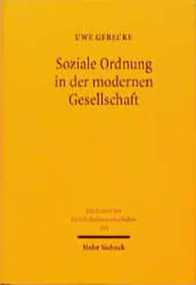 Gerecke |  Soziale Ordnung in der modernen Gesellschaft | Buch |  Sack Fachmedien