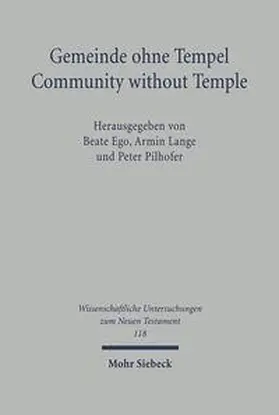 Ego / Ehlers / Lange |  Gemeinde ohne Tempel /Community without Temple | Buch |  Sack Fachmedien