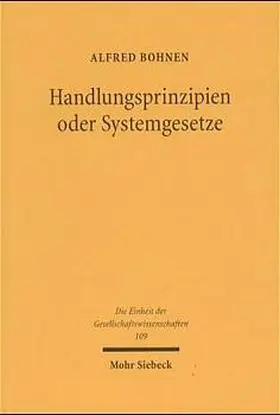 Bohnen |  Handlungsprinzipien oder Systemgesetze | Buch |  Sack Fachmedien