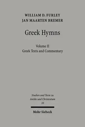 Furley / Bremer |  Greek Hymns | Buch |  Sack Fachmedien