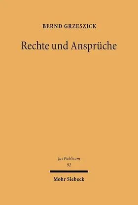 Grzeszich |  Rechte und Ansprüche | Buch |  Sack Fachmedien