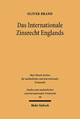 Brand |  Das Internationale Zinsrecht Englands | Buch |  Sack Fachmedien