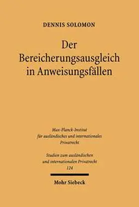 Solomon |  Der Bereicherungsausgleich in Anweisungsfällen | Buch |  Sack Fachmedien