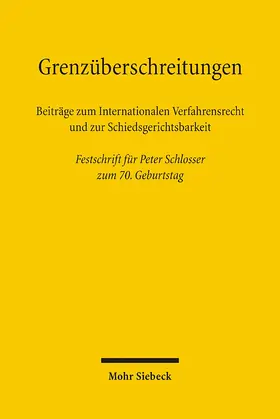 Bachmann / Breidenbach / Coester-Waltjen |  Grenzüberschreitungen | Buch |  Sack Fachmedien