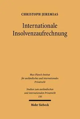 Jeremias | Internationale Insolvenzaufrechnung | Buch | 978-3-16-148719-4 | sack.de