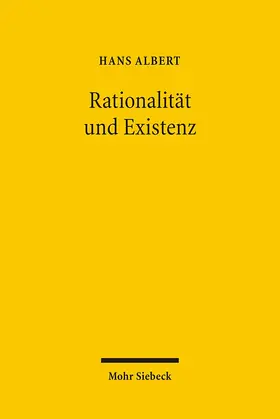 Albert |  Rationalität und Existenz | Buch |  Sack Fachmedien