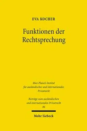 Kocher | Funktionen der Rechtsprechung | Buch | 978-3-16-149101-6 | sack.de