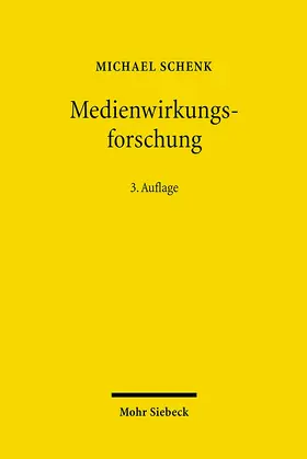 Schenk |  Medienwirkungsforschung | Buch |  Sack Fachmedien