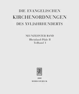  Die evangelischen Kirchenordnungen des XVI. Jahrhunderts | Buch |  Sack Fachmedien