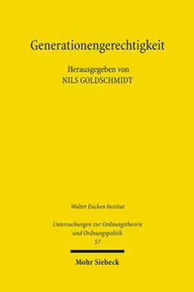 Goldschmidt |  Generationengerechtigkeit | Buch |  Sack Fachmedien