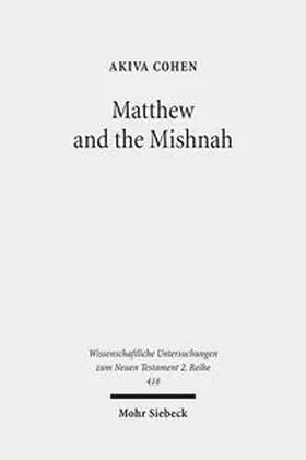Cohen |  Matthew and the Mishnah | Buch |  Sack Fachmedien