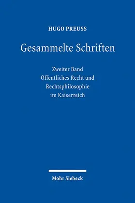 Preuß / Müller / Schefold |  Gesammelte Schriften | Buch |  Sack Fachmedien