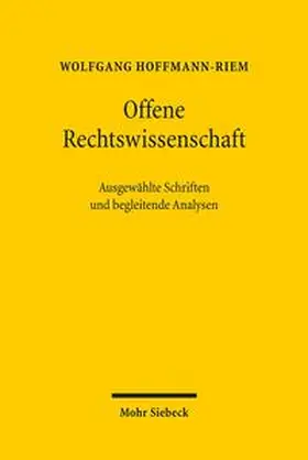 Hoffmann-Riem |  Offene Rechtswissenschaft | Buch |  Sack Fachmedien