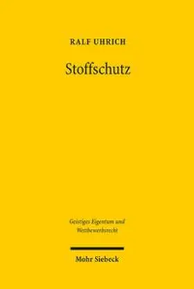 Uhrich |  Stoffschutz | Buch |  Sack Fachmedien
