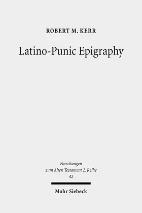 Kerr |  Latino-Punic Epigraphy | eBook | Sack Fachmedien