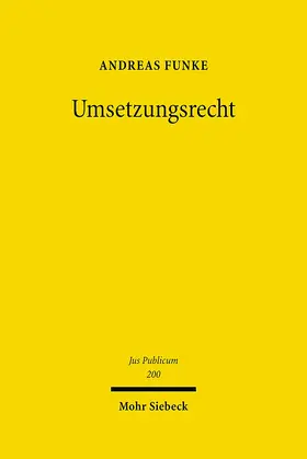Funke |  Umsetzungsrecht | eBook | Sack Fachmedien