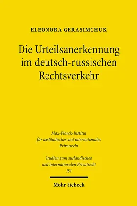 Gerasimchuk | Die Urteilsanerkennung im deutsch-russischen Rechtsverkehr | E-Book | sack.de
