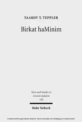 Teppler | Birkat haMinim | E-Book | sack.de