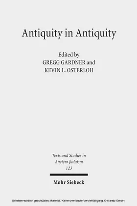 Gardner / Osterloh |  Antiquity in Antiquity | eBook | Sack Fachmedien