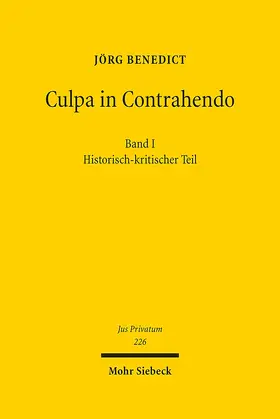 Benedict |  Culpa in Contrahendo | Buch |  Sack Fachmedien