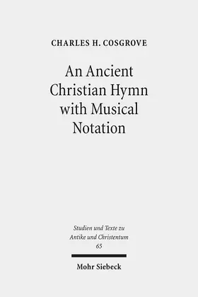 Cosgrove |  An Ancient Christian Hymn with Musical Notation | eBook | Sack Fachmedien