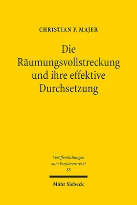 Majer |  Die Räumungsvollstreckung und ihre effektive Durchsetzung | Buch |  Sack Fachmedien