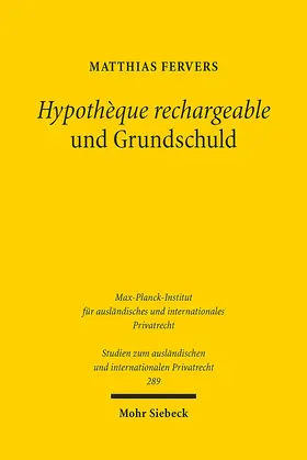 Fervers |  Hypothèque rechargeable und Grundschuld | Buch |  Sack Fachmedien