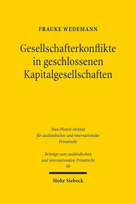 Wedemann |  Gesellschafterkonflikte in geschlossenen Kapitalgesellschaften | eBook | Sack Fachmedien