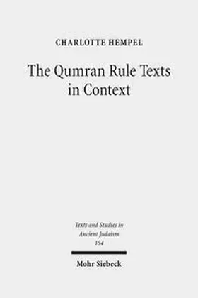 Hempel |  The Qumran Rule Texts in Context | Buch |  Sack Fachmedien