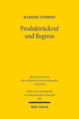 Schmidt |  Produktrückruf und Regress | Buch |  Sack Fachmedien