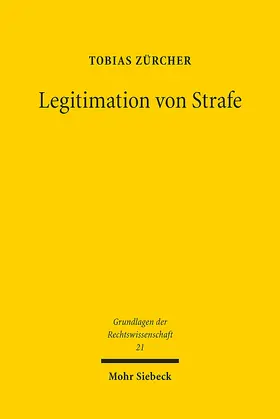 Zürcher |  Legitimation von Strafe | Buch |  Sack Fachmedien