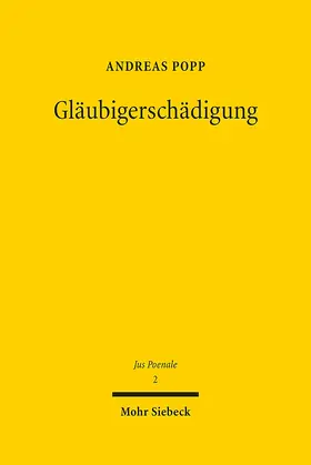 Popp |  Gläubigerschädigung | Buch |  Sack Fachmedien