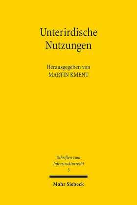 Kment |  Unterirdische Nutzungen | Buch |  Sack Fachmedien