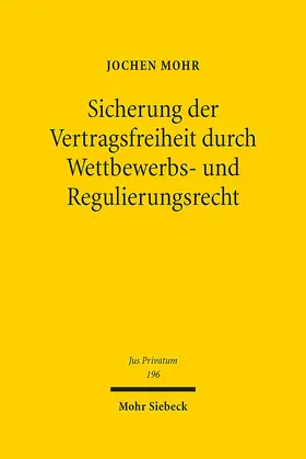 Mohr | Sicherung der Vertragsfreiheit durch Wettbewerbs- und Regulierungsrecht | E-Book | sack.de