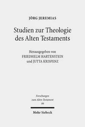 Jeremias / Hartenstein / Krispenz |  Studien zur Theologie des Alten Testaments | Buch |  Sack Fachmedien