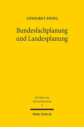 Eding |  Bundesfachplanung und Landesplanung | Buch |  Sack Fachmedien