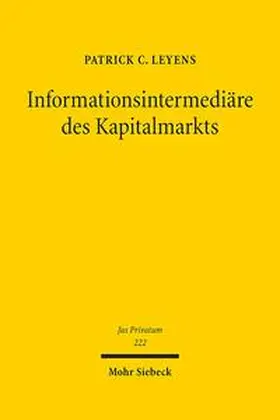 Leyens |  Informationsintermediäre des Kapitalmarkts | Buch |  Sack Fachmedien