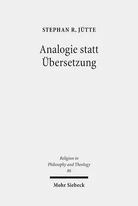 Jütte |  Analogie statt Übersetzung | Buch |  Sack Fachmedien