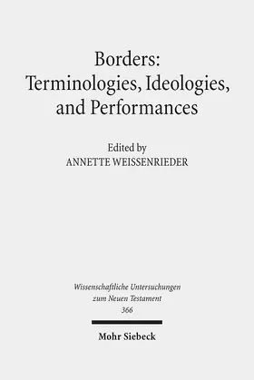 Weissenrieder |  Borders: Terminologies, Ideologies, and Performances | eBook | Sack Fachmedien