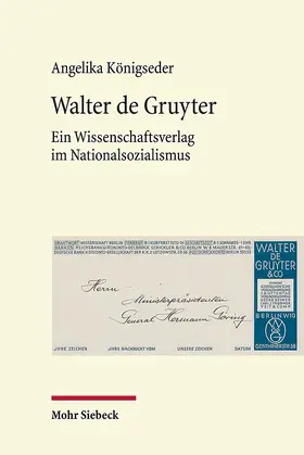 Königseder |  Walter de Gruyter | Buch |  Sack Fachmedien