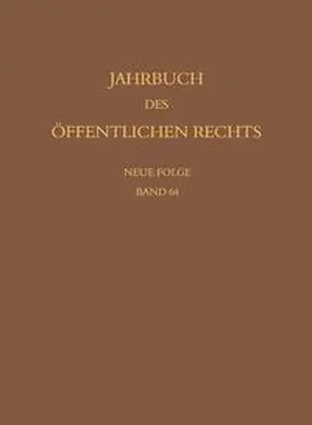 Baer / Lepsius / Schönberger |  Jahrbuch des öffentlichen Rechts der Gegenwart. Neue Folge | Buch |  Sack Fachmedien