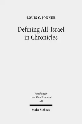 Jonker |  Defining All-Israel in Chronicles | eBook | Sack Fachmedien