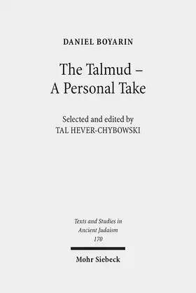 Boyarin / Hever-Chybowski |  The Talmud - A Personal Take | eBook | Sack Fachmedien