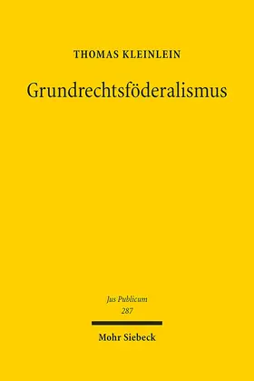 Kleinlein | Grundrechtsföderalismus | E-Book | sack.de