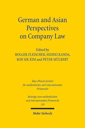 Fleischer / Kanda / Kim |  German and Asian Perspectives on Company Law | eBook | Sack Fachmedien