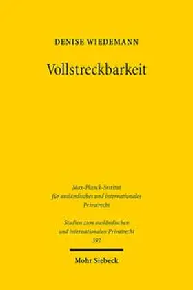 Wiedemann |  Vollstreckbarkeit | Buch |  Sack Fachmedien